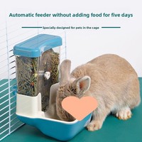 Mangeoire automatique par gravité pour animaux de compagnie, distributeur d'eau, ensemble de bouteilles d'eau, mangeoire automatique anti-basculement, bol pour lapin chinchilla cochon d'inde