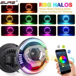 ไฟตัดหมอก RGB 7นิ้วพร้อมฟังก์ชั่นบังคับเลี้ยวอิสระสำหรับ VF4 Wrangler สไตล์ใหม่ - Product Image 5