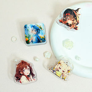 उच्च गुणवत्ता वाले कस्टम ऐक्रेलिक क्लिप्स एनीमे प्लास्टिक पेपर फ़ोल्डर, चिपचिपे नोट्स के लिए प्यारे क्लैंप - Product Image 4