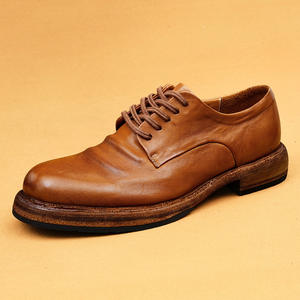 Chaussures Oxford de bureau décontractées pour hommes en cuir véritable de haute qualité, élégantes et respirantes, sur mesure - Product Image 6