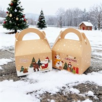 Boîtes d'emballage créatives en forme de corne pour bonbons, cadeaux variés, emballages de fête, emballages en papier pour Noël