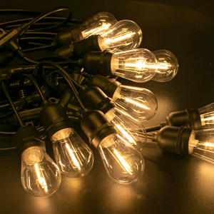 Cadena de bombillas LED Cable de luz 5M Blanco cálido 2700K <span class=keywords><strong>Guirnalda</strong></span> de jardín para <span class=keywords><strong>terraza</strong></span> e iluminación navideña - Product Image 3