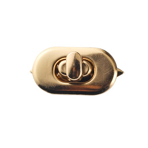 Cierre de Hebilla Ovalado con Bloqueo Giratorio, Chapado en Oro Rosa, Acero Laminado en Frío, para Bolsos y Cajones - Product Image 5