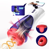 Hgod 007 2ème Génération – Godet Masturbateur Masculin Haut de Gamme avec Fonctions Chauffantes, Léchage et Succion – Simulation Vaginale en TPE – Jouet Sexuel Adulte – Sensation Réaliste