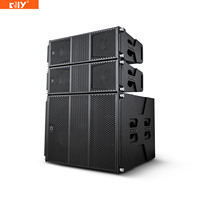Système de sonorisation passif AM210 Dual 10 pouces Line Array pour intérieur ou extérieur avec enceintes audio pour scène/bar/club
