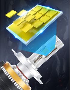 Ampoules de phares LED réglables Xenplus A3 modèle F180 PLUS super lumineuses 360W 50000LM 6000K avec fonction Canbus pour H4 H7 H1 9005 <span class=keywords><strong>900</strong></span> - Product Image 6