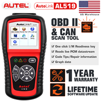 Herramienta de Diagnóstico Automotriz Autel AL519 Original OBD2, Escáner OBD 2, Lector de Códigos de Error EOBD, Escáner Automotriz
