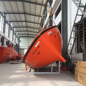 Bateau de sauvetage ouvert en FRP pour rivière, 5,5-9,0 m, orange, pour 10-72 personnes, moteur 24 CV, 6+ nœuds, pour collecte de personnes maritimes - Product Image 1