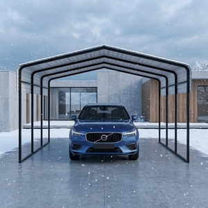 Abri de voiture toutes saisons 12x20 pour bateau, kits de <span class=keywords><strong>garage</strong></span> portables, bâtiments de <span class=keywords><strong>garage</strong></span> en gros, abri de voiture en acier, personnalisation de la taille - Product Image 1