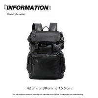 Sac à dos unisexe décontracté en PU souple pour voyage, grande capacité, en polyester, compatible ordinateur portable 16 pouces, léger, pour les déplacements quotidiens et les voyages d'affaires