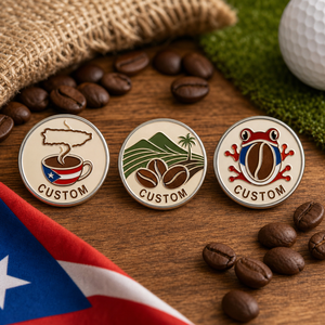 Marcador <span class=keywords><strong>de</strong></span> Bola <span class=keywords><strong>de</strong></span> Golf Personalizado con Diseño Divertido <span class=keywords><strong>de</strong></span> Rana <span class=keywords><strong>Coqui</strong></span> <span class=keywords><strong>de</strong></span> <span class=keywords><strong>Puerto</strong></span> <span class=keywords><strong>Rico</strong></span>, <span class=keywords><strong>de</strong></span> Metal Esmaltado Duro y Suave, Magnético, Souvenir <span class=keywords><strong>de</strong></span> Golf - Product Image 1