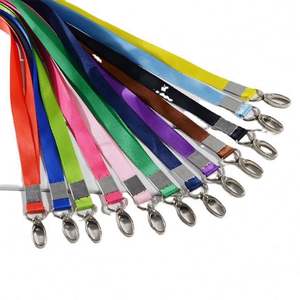 Cordón de poliéster personalizado con gancho, accesorio promocional, soporte para tarjeta de identificación de fábrica, cordón para el cuello con logo impreso. - Product Image 3