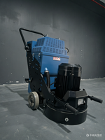Meuleuse à béton industrielle manuelle portable, moteur 7,5 kW, largeur 450 mm, système de collecte des poussières intégré, meulage efficace