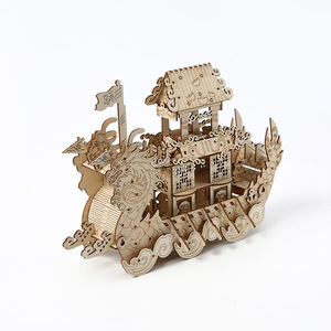<span class=keywords><strong>Bateau</strong></span> Dragon <span class=keywords><strong>en</strong></span> <span class=keywords><strong>Bois</strong></span> 3D à Monter Soi-Même, Kit de Modèle de Puzzle Découpé au Laser, Décoration Culturelle Chinoise, Cadeau pour Enfants et Adultes, Ornement de Bureau à Domicile, Jouet - Product Image 5