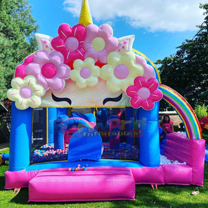 Chateau gonflable <b>inflatable</b> cupcake bouncy castle pink commercial bounce <b>house</b> and slide - Product Image 2