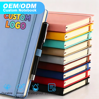 Carnet de notes en cuir de qualité supérieure avec logo imprimé en couleur, personnalisable, pour étudiants – Vente chaude directe usine