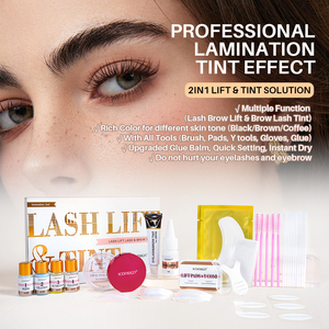 Kit de lamination et de teinture des sourcils Iconsign <span class=keywords><strong>professionnel</strong></span>, kit de lifting des cils 2 en 1 avec teinture et colle de lifting des cils, baume - Product Image 2