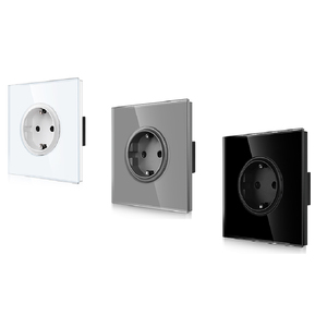 Touchmi Nouveau Design Rond Style 16A Allemagne Prise avec Mur en Verre Prise Standard UE pour Usage Domestique - Product Image 1