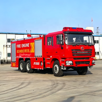 Nouveau camion de pompier et de sauvetage Shacman X3000 à 10 roues avec réservoir d'eau de 8000 L, transmission 6x4, moteur diesel, prix usine