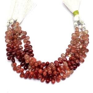 AAA Andesine Labradorite 6x8mm Lisse Larme Briolette Perle Naturel Rare Andésine Gemme Gouttes Lâches Perle Pour La Fabrication De Bijoux - Product Image 4