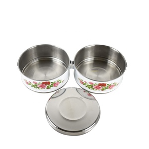 Tùy chỉnh màu sắc 410 thép không gỉ tiffin Hộp Ăn Trưa thực phẩm đầy màu sắc mang theo <span class=keywords><strong>container</strong></span> lưu trữ với in ấn kỹ thuật - Product Image 6