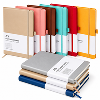 Carnet A5 personnalisé avec élastique, reliure spirale, couverture rigide, impression numérique pour le bureau, l'école, les réunions d'affaires et les cadeaux