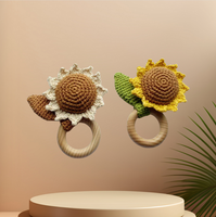Bouquet de tournesols en crochet fait main, plante tricotée créative, décoration suspendue pour la maison et le bureau
