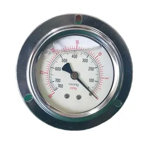 high quality 760mm Hg pressure gauges / 30inhg Vacuum manometer with oil filled