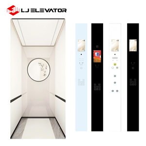 Kapalı 3 kat 2 seviyeleri cam paslanmaz çelik mil dışında asansör ticari Modern güvenli küçük boyutlu asansör - Product Image 3