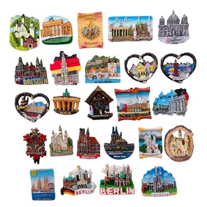 Aimants de réfrigérateur 3D faits à la main en résine, souvenirs touristiques de villes européennes (Allemagne), aimants décoratifs pour réfrigérateur, promotion, vente en gros - Product Image 1