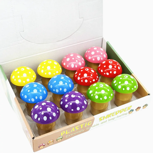 Molino de Hierbas de Plástico con Forma de Hongo, Colorido y Económico, de 60 mm y 3 Capas, con Almacenamiento para Accesorios de Tienda de Tabaco - Product Image 1