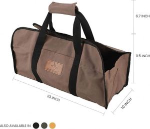 Échantillon Gratuit : Sac de Transport Robuste pour Bois de Chauffage Oxford – Grand Sac Fourre-tout pour Cheminée, Camping et Bois d'Intérieur - Product Image 3