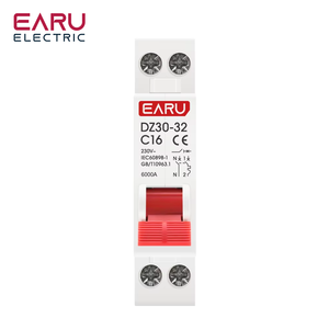 Mini disyuntor <span class=keywords><strong>DPN</strong></span> 1P + N, MCB, <span class=keywords><strong>6A</strong></span>, 10A, 16A, 20A, 25A, 32A, corte de montaje en riel Din, interruptor de aire doméstico en miniatura, OEM, bricolaje, 1P + N, 1, 2 unidades - Product Image 1