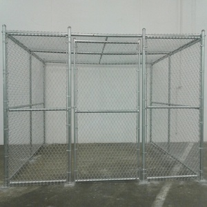 Valla de eslabones galvanizada recubierta de plástico PVC para perreras exteriores, 5 pies, 6 pies, 50x50mm, 60x60mm - Product Image 3