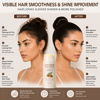 Stick per lo Styling dei Capelli con Finitura Lucida Non Unta, Siero in Stick per Capelli per Capelli Svolazzanti e Crespi