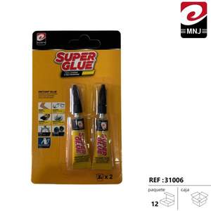 Colla Istantanea Mnj Super Glue 3G 2 Pezzi per Usi Multipli - Product Image 3