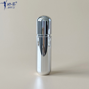 30ml & 50ml nắp tròn màu bạc hình viên nang đôi tường không có không khí chai với bơm - Product Image 5