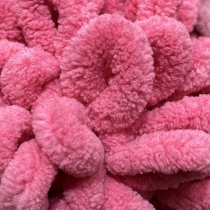 Fil de chenille de boucle de doigt de couverture <span class=keywords><strong>fine</strong></span> gonflée en gros sans crochet sans aiguille, fil gonflé, corde à tricoter de doigt de fil volumineux 1/0.08NM - Product Image 3