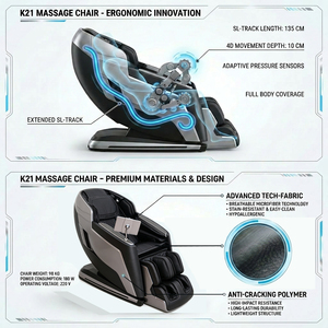 Sillón de Masaje Ejecutivo para <span class=keywords><strong>Banco</strong></span>, Reclinable Comercial 4D, de Cuero con Calefacción, VIP, con Logotipo Personalizado - Product Image 6