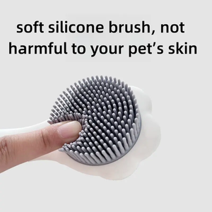 Sustainable Soft Touch Massage Pet <b>Bath</b> Brush for <b>Dog</b> Grooming & Hair Removal Eco-Friendly Combs & Cleaning Products - Product Image 3