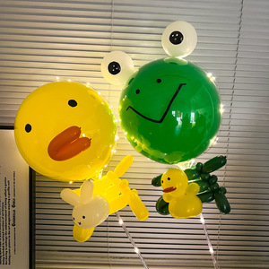 Bóng Bay Hoạt Hình Bán Chạy Quà Tặng Cho Bé Gái Đạo Cụ Chụp Ảnh Mới Đồ Trang Trí Tiệc Bóng Bay Lợn Vịt Vàng - Product Image 3