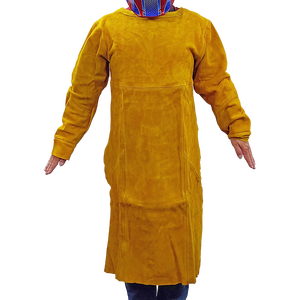 Ropa de protección de soldadura resistente al desgaste y antiescaldado de Shanghao chaqueta delantal de cuero soldado de piel de vaca - Product Image 2