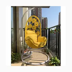 [ZUOAN IMPRESSIVE]Silla Colgante Style Modernes, einfaches Design, hängender Schaukel stuhl Balkon Patio Swing Variety Kissen farben