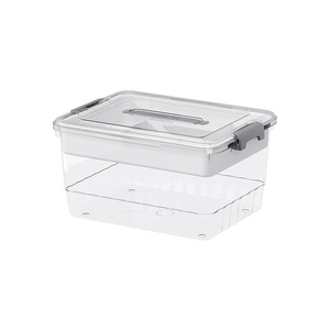 Boîte à médicaments en plastique transparente rectangulaire à grande capacité, multi-couches, portable, pack familial avec stockage étanche à l'humidité - Product Image 5