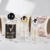 Étiquettes cosmétiques personnalisées en vinyle imperméable résistant à l'alcool, avec estampage à chaud en feuille d'or, impression numérique, autocollants en rouleau