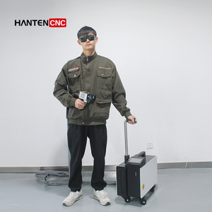 205 Hanten <span class=keywords><strong>CNC</strong></span> Công Suất Cao 300W Xách Tay <span class=keywords><strong>Laser</strong></span> Cleaner Cho Tự Động Chi Tiết Loại Bỏ Rỉ Mới - Product Image 2
