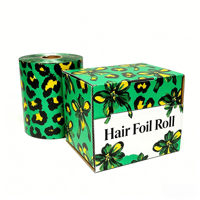 Foil Rambut Aluminium Embos Warna Cerah Laris Manis untuk Highlight Rambut Profesional Salon