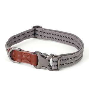 Collier de chien en nylon rubans à motif rayé pour moyennes et grandes races Golden Retriever bouledogue français Corgi Shiba Inu <span class=keywords><strong>Labrador</strong></span> - Product Image 2