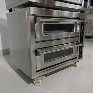 Horno de gas de dos pisos y dos bandejas para fábrica de alimentos, panadería, nuevo, con garantía remota de un año, automático - Product Image 4
