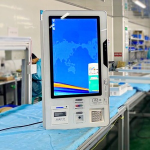 Kiosco de Pedidos de Autoservicio Montado en la Pared con Pantalla de Pago en Línea, Gestión por Aplicación Móvil, para Bancos, Gobierno, Restaurantes de Comida Rápida, 23.6 Pulgadas - Product Image 1